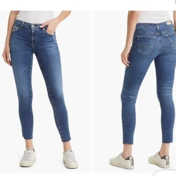 AG The Legging Ankle super skinny jeans size 24 Adriano Goldschmied distressed - Picture 4 of 16